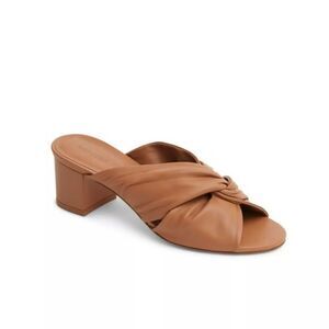 New REBECCA ALLEN Women's Twist Sandal nude tan brown Chucky stole size 6